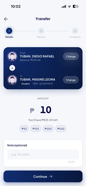 Wallet transfer